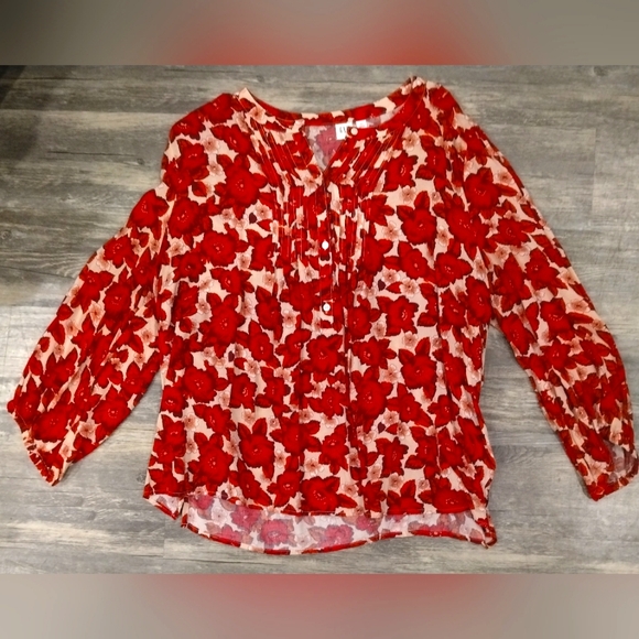 Gap Long Sleeve Pintuck Top - Picture 2 of 8